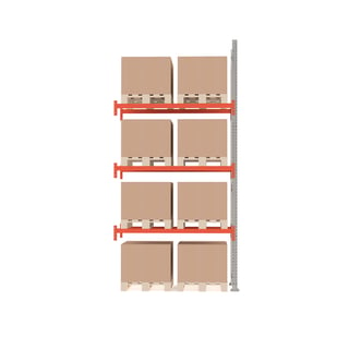 Pallereol, påbyggseksjon, 8 paller, H4000 B1850 D1100 mm