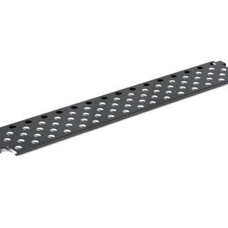 Skohylle for sittebenk, L2000 D275 mm, svart