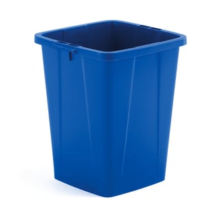 Avfallsbehållare, 90 liter, blå