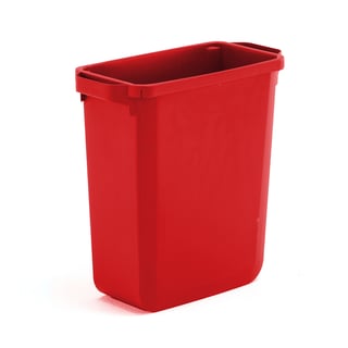 Avfallsbeholder, 60 l, rød