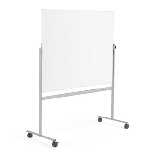 Mobil whiteboard, dobbeltsidig, gulvstativ, H1200 B1500 mm