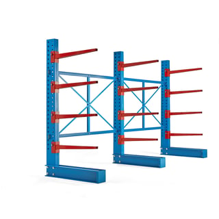 Enkel grenställskombination, 3 enkelpelare + 12 st 1000 mm armar, 6000 kg