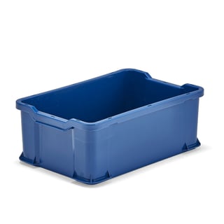 Plastbakk, 40 l, L600 B400 H255 mm, blå