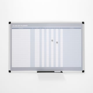 Whiteboard, oppmøtetavle/dagplanlegger, H600 B900 mm