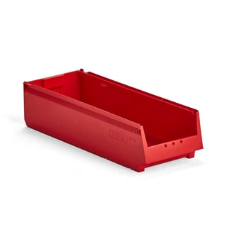 Plockback, serie -70, 600x230x150 mm, röd