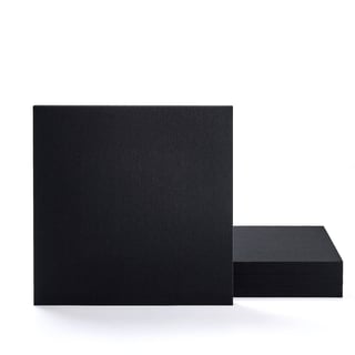 Ljudabsorbent, 4-pack, 600x600x40 mm, svart