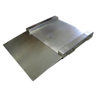 Vektrampe, 300 kg, vektdeling 0,1 kg, 800x800x45 mm, rustfri, typegodkjent