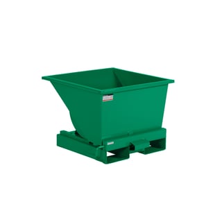 Tippcontainer, 150 liter, grønn