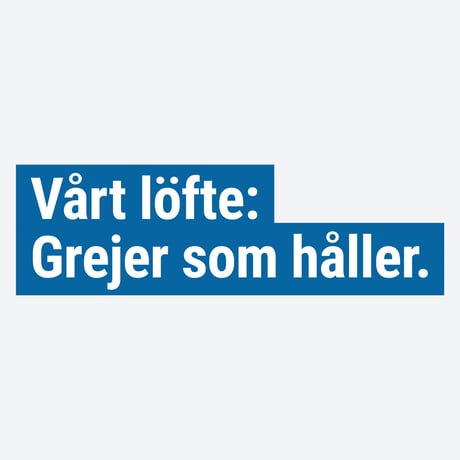 Vårt löfte: Grejer som håller