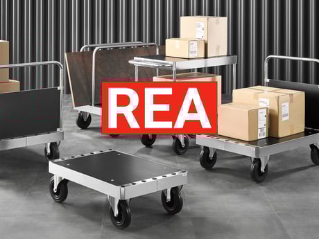 Produkter från Cowab med text som säger 'REA'