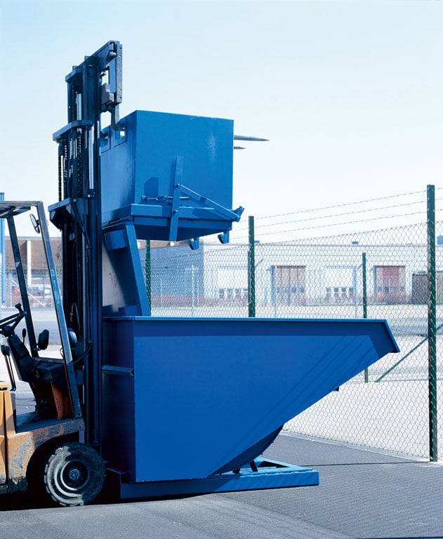 Bottentömmande container Cowab