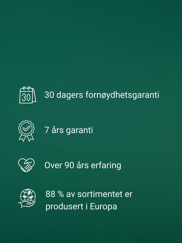Hvorfor bedrifter velger Cowab. Tekst på grønn bakgrunn