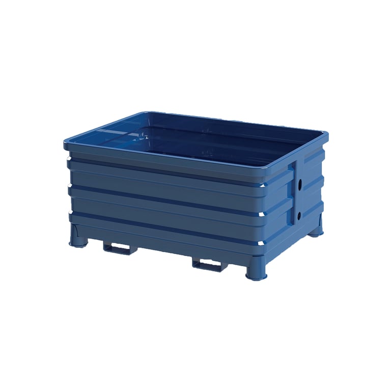 Pallcontainer, 1600x1200x800 mm, blå | Cowab.se