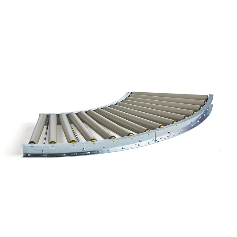 Rullebane, 90 grader, PVC-ruller, L1030 B500 mm | Cowab.no