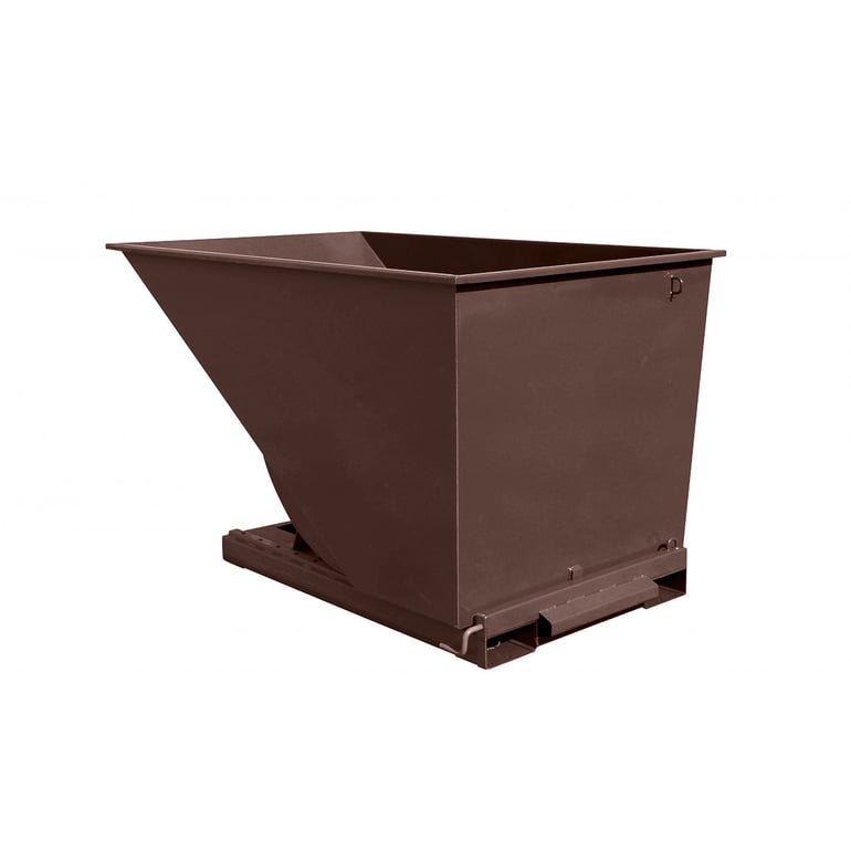 Tippcontainer, 2000 liter, brun | Cowab.se