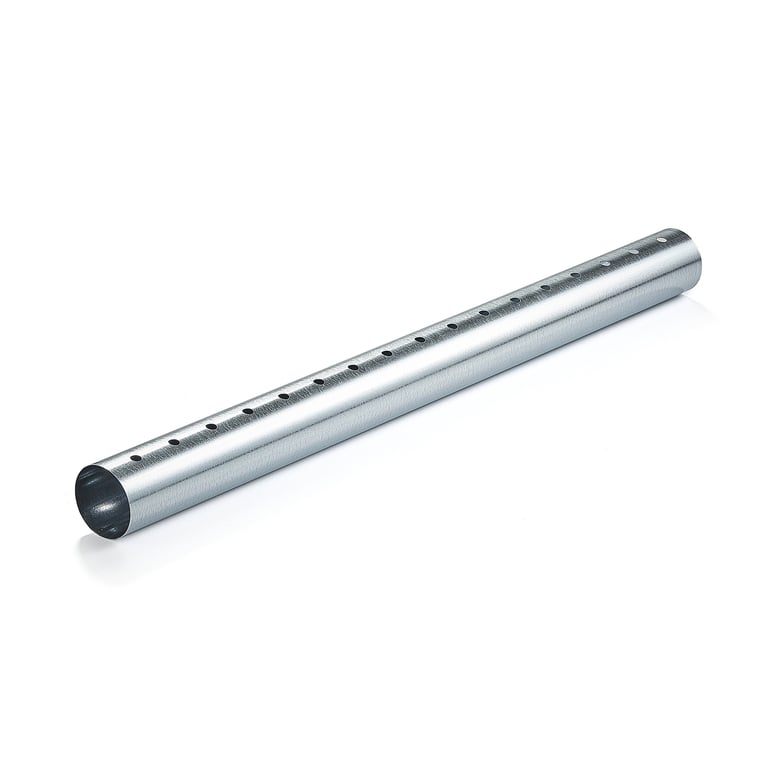 Perforerat ventilationsrör, Ø 100 x L 1200 mm, galvaniserat | Cowab.se