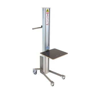 Lyftvagn, inbyggt batteri och laddare, max 70 kg, lyfthöjd 112-1357 mm