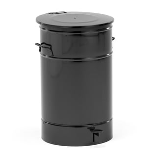 Avfallsbehållare, 70 liter, svart