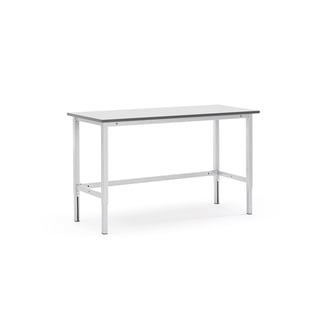 Arbetsbord, 1500x600 mm, ljusgrå