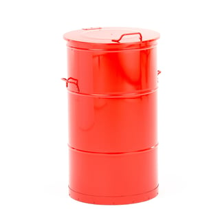 Avfallsbeholder, 115 l, rød