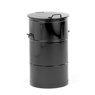 Avfallsbehållare, 115 liter, svart