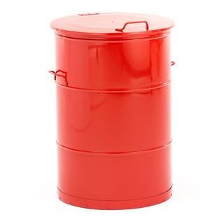 Avfallsbeholder, 160 l, rød