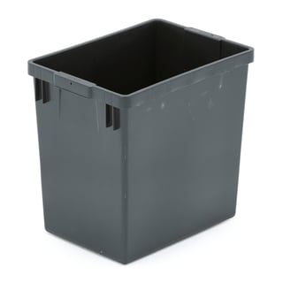 Källsorteringsbehållare, 29 liter, grå