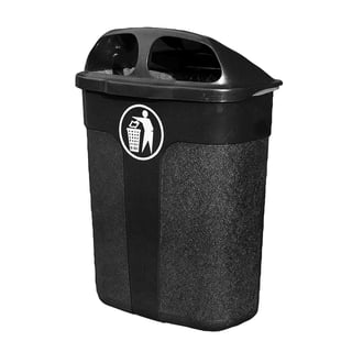 Klassisk avfallsbehållare, 60 liter, svart