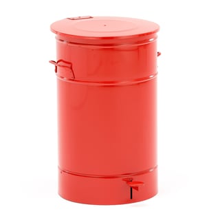 Avfallsbeholder, 70 l, rød