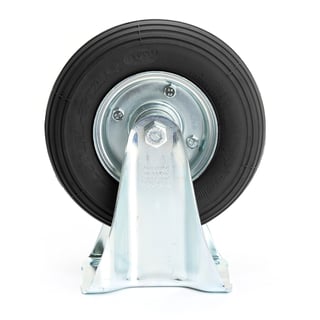 Luftgummihjul, fast, Ø 200x50 mm, svart