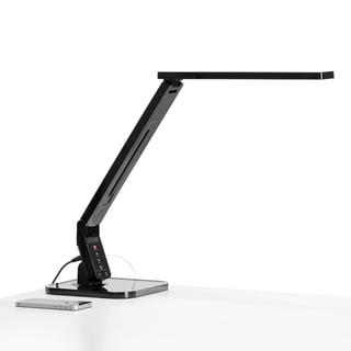 Skrivbordslampa, LED, svart