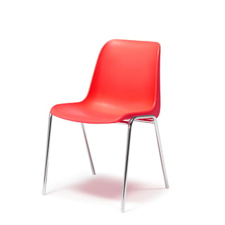 Plaststol, rød