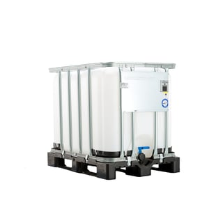IBC-container med plastpall, 600 liter