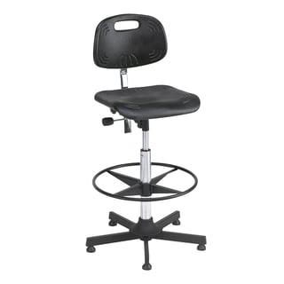 Arbetsstol med fotring, sitthöjd 630-890 mm