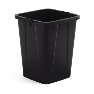 Avfallsbehållare, 90 liter, svart