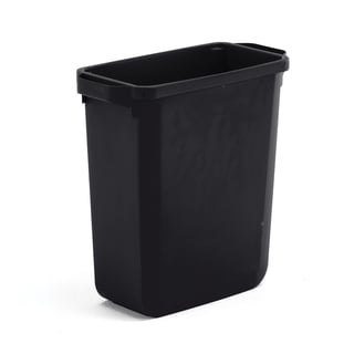 Avfallsbeholder, 60 l, svart