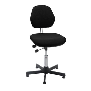 Arbetsstol, svart, sitthöjd 460-590 mm