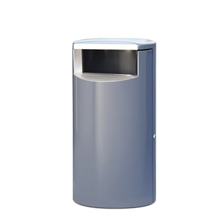 Avfallsbehållare, Ø400x720 mm, 60 liter, grå