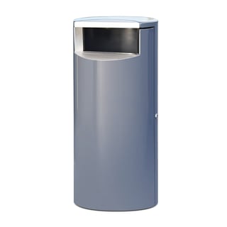 Avfallsbeholder, Ø400 H860 mm, 100 l, grå