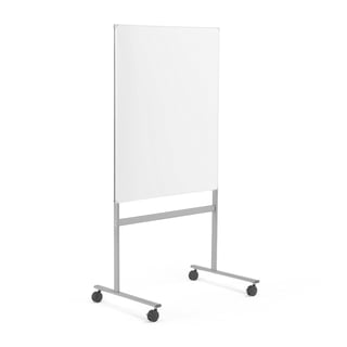 Mobil whiteboard, enkeltsidig, gulvstativ, H1200 B1000 mm