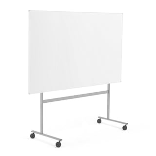 Mobil whiteboard, enkelsidig, golvstativ, 2000x1200 mm