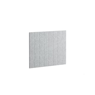 Lydabsorbent for vegg, H600 B800 mm, lys grå