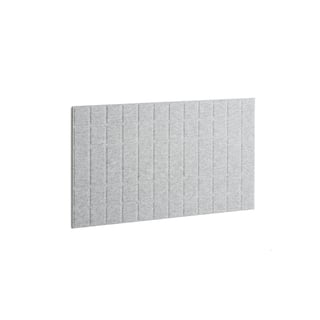 Lydabsorbent for vegg, H600 B1200 mm, lys grå