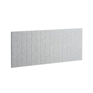 Lydabsorbent for vegg, H600 B1600 mm, lys grå