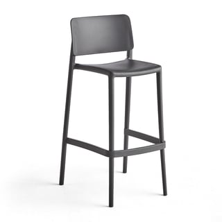 Høy barstol, H750 mm, antrasitt