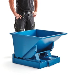 Tippcontainer, 150 l, blå