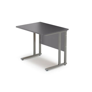 Avlastningsbord, 800x600 mm, grå laminat