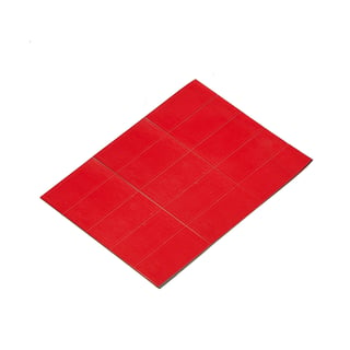 Magnetbånd, 22x50 mm, rød