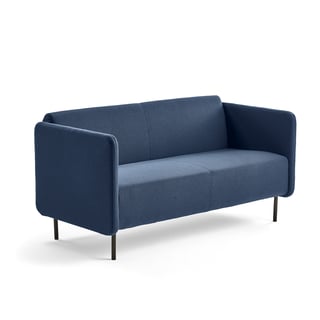 Sofa, 2,5-seter, stoff, marineblå
