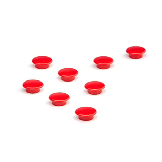 Magneter, 8-pk, 20 mm, rød